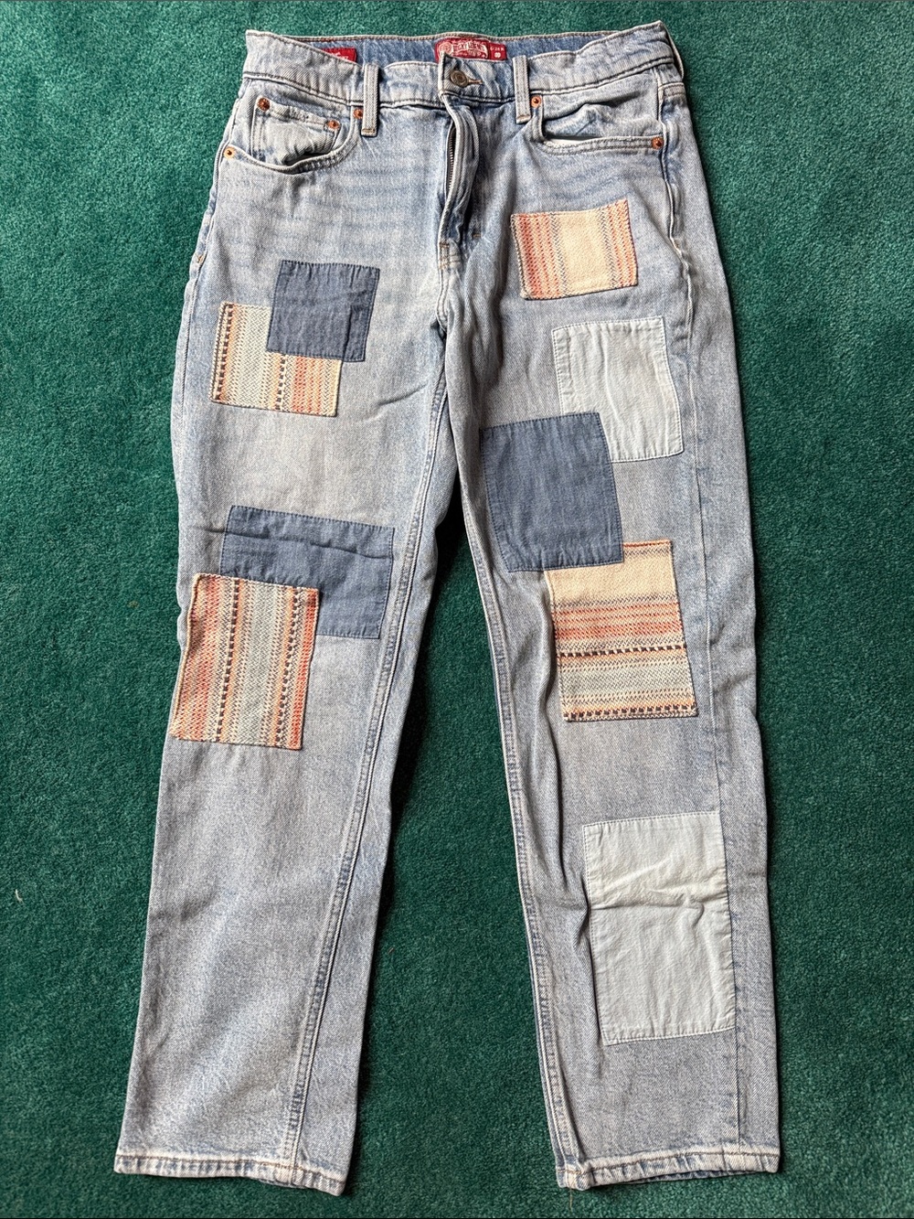 Lucky Brand Patchwork light blue jeans - Picture 1 of 5